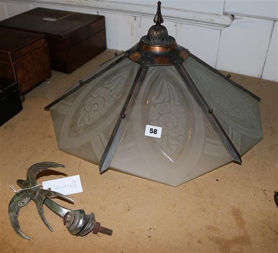 Bird car mascot & Deco light fitting